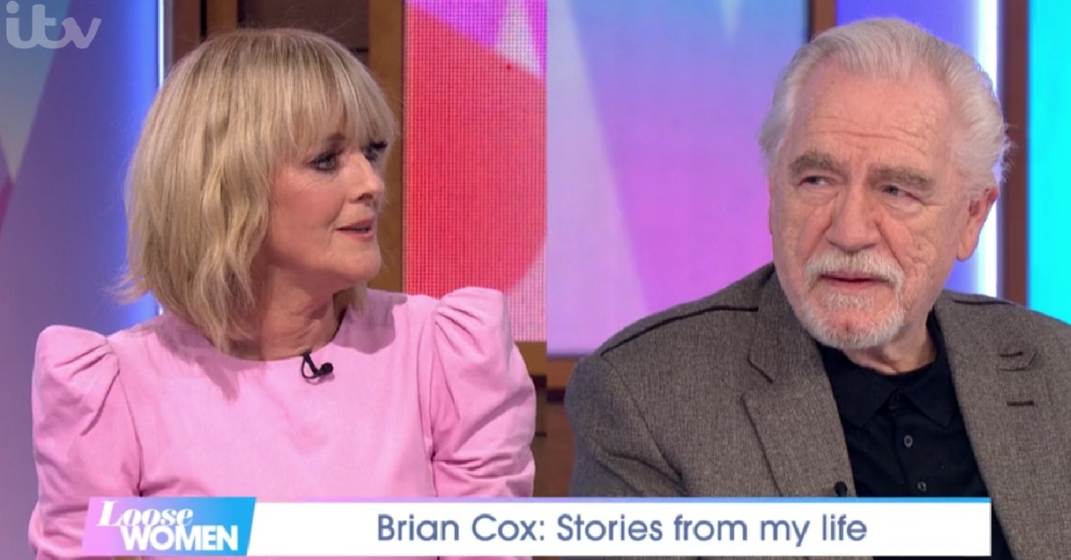 Loose Women today: Jane Moore chatting to Brian Cox