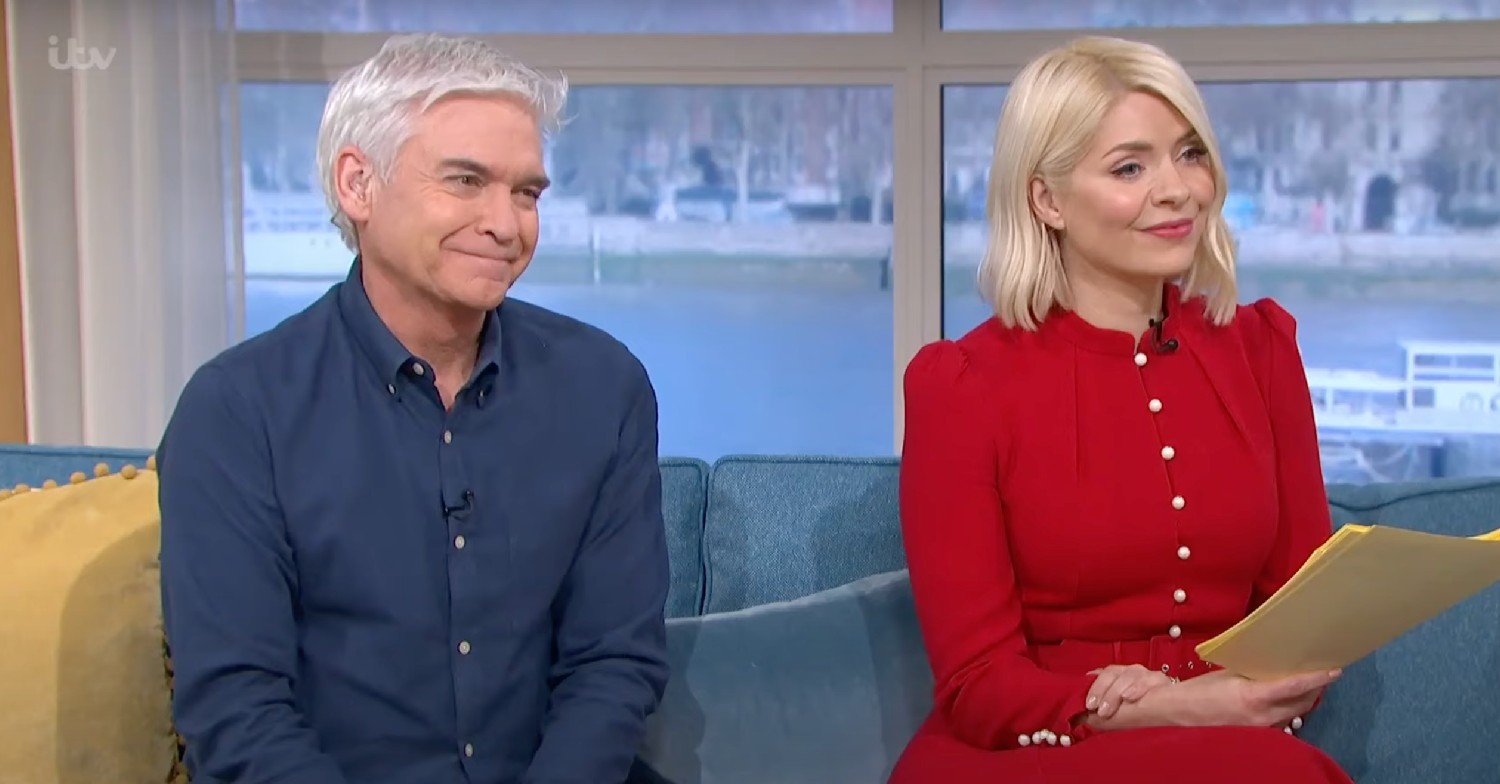 holly willoughby red dress today