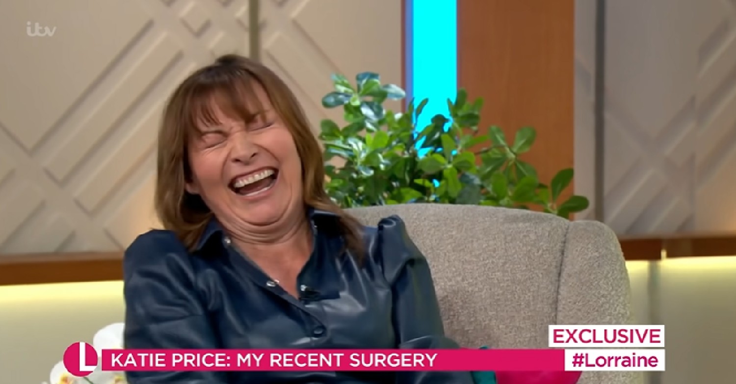 Lorraine laughing at Katie Price