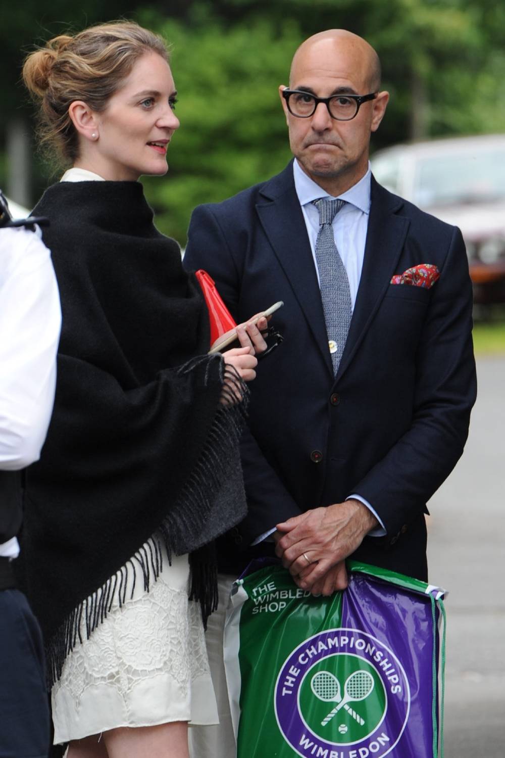 Stanley Tucci with Felicity Blunt 