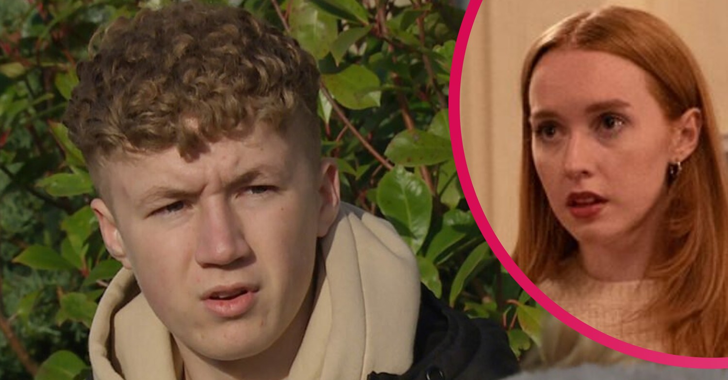 Emmerdale Noah and Chloe have heated words