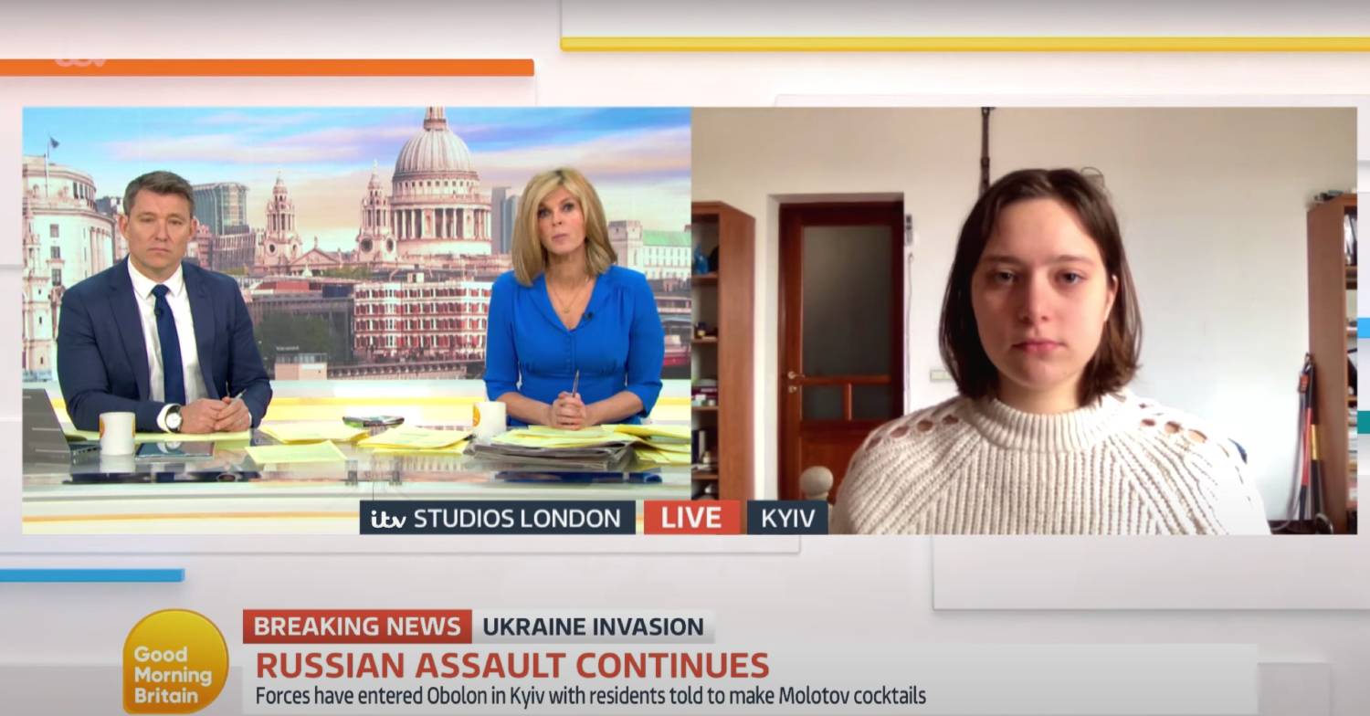 Valentina Butenko appeared on GMB today