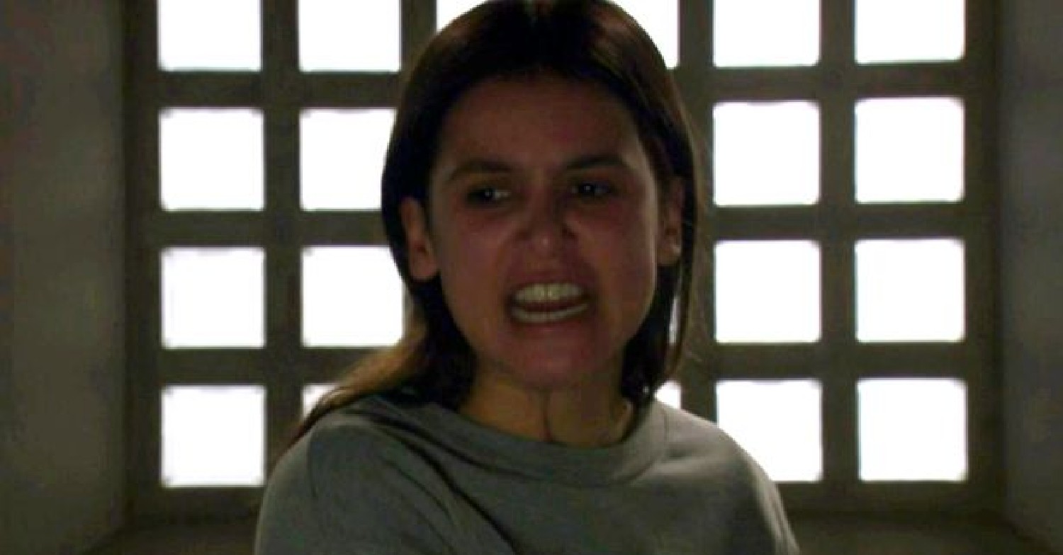 Meena was thrown over a bridge - but in prison the next day (Credit: ITV)