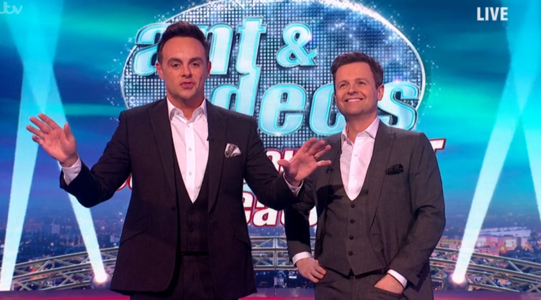 Ant and Dec play Ring My Bell on Saturday Night Takeaway