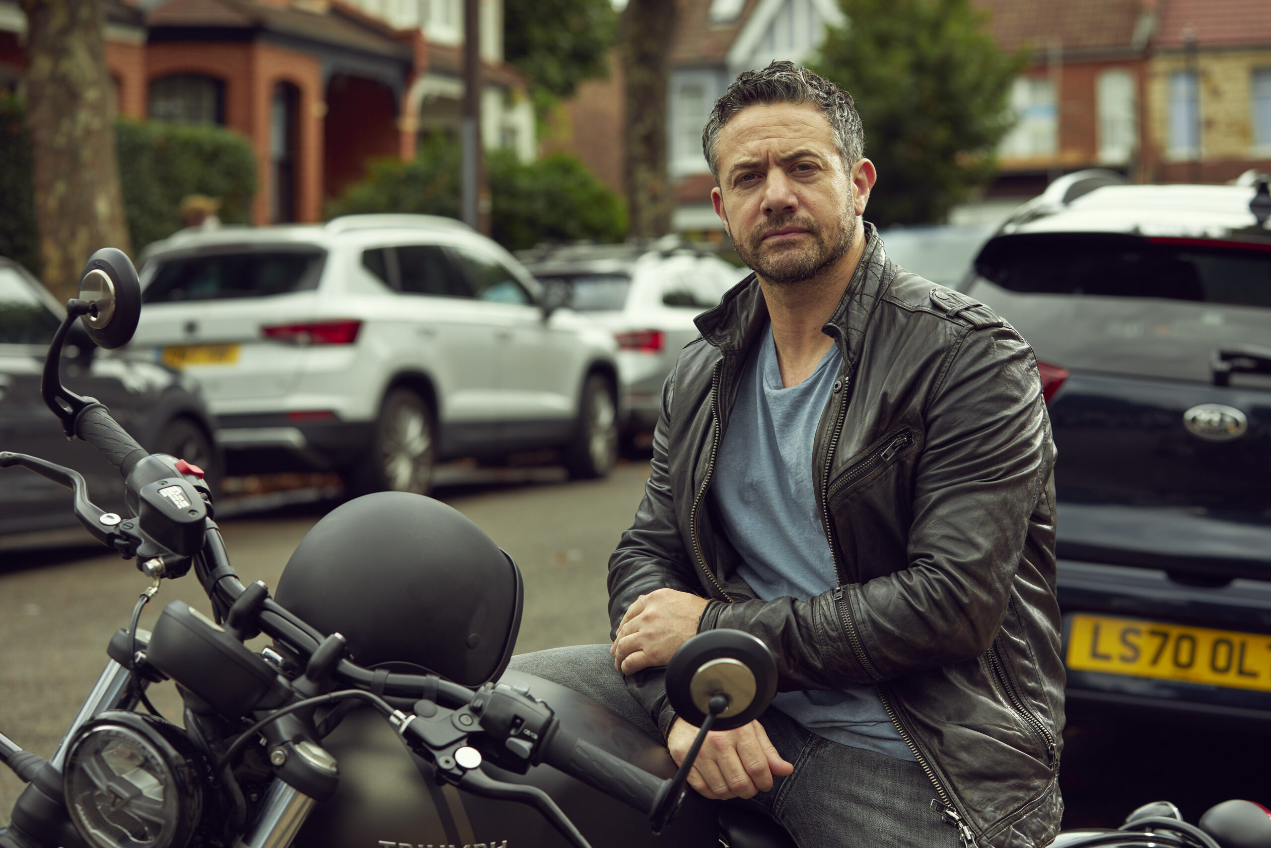 trigger point's warren brown on a bike