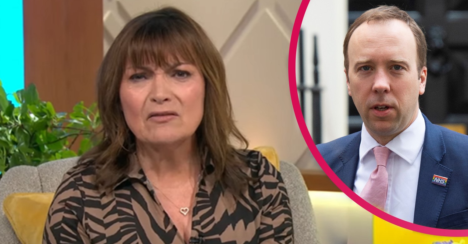 Lorraine Kelly speaks about Matt Hancock on her show