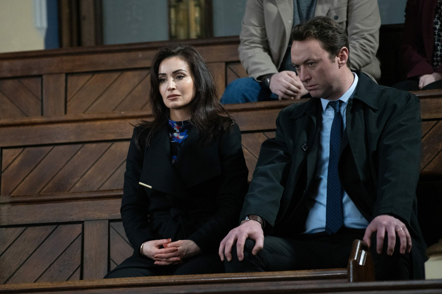 Emmerdale Leyla and Liam in court for Meena's hearing