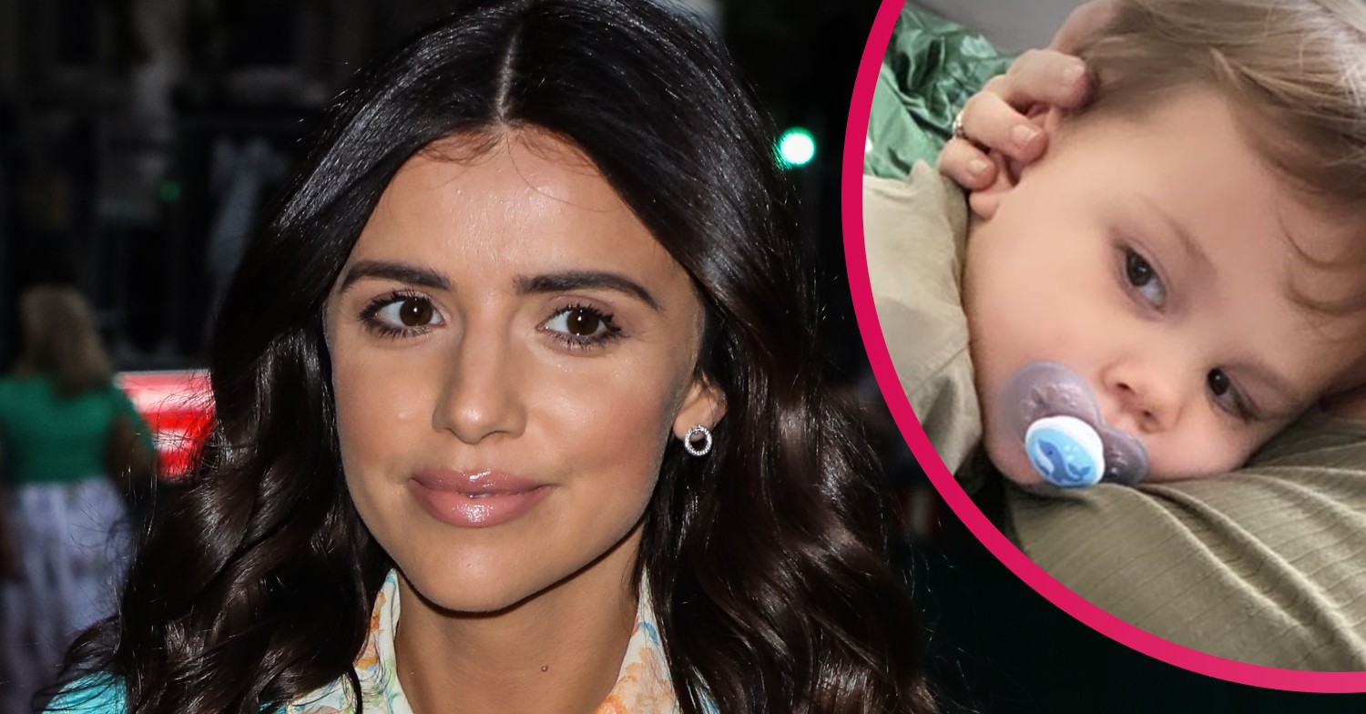 Lucy Mecklenburgh and her baby son Roman