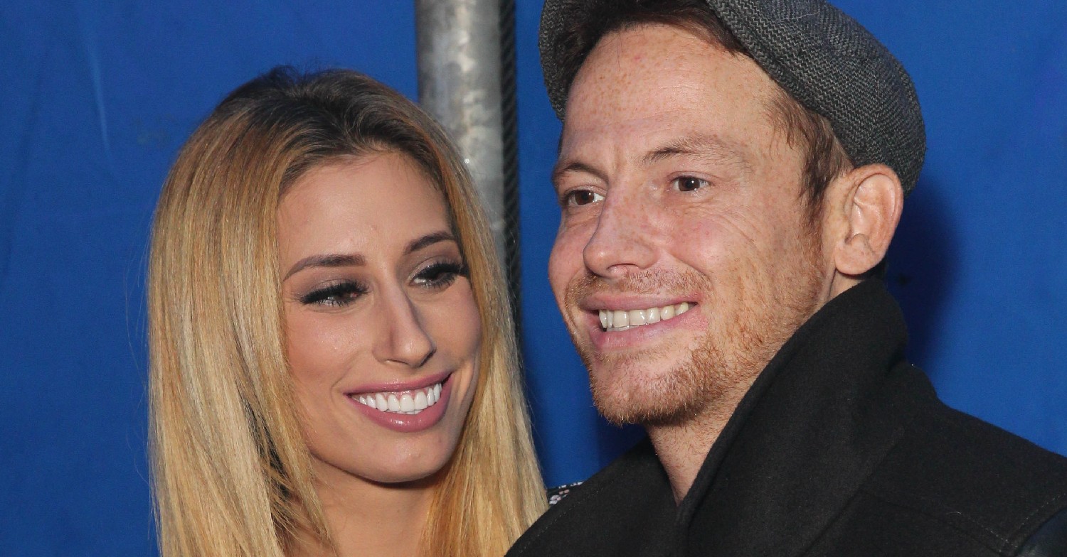 joe swash and stacey Solomon smiling at an event