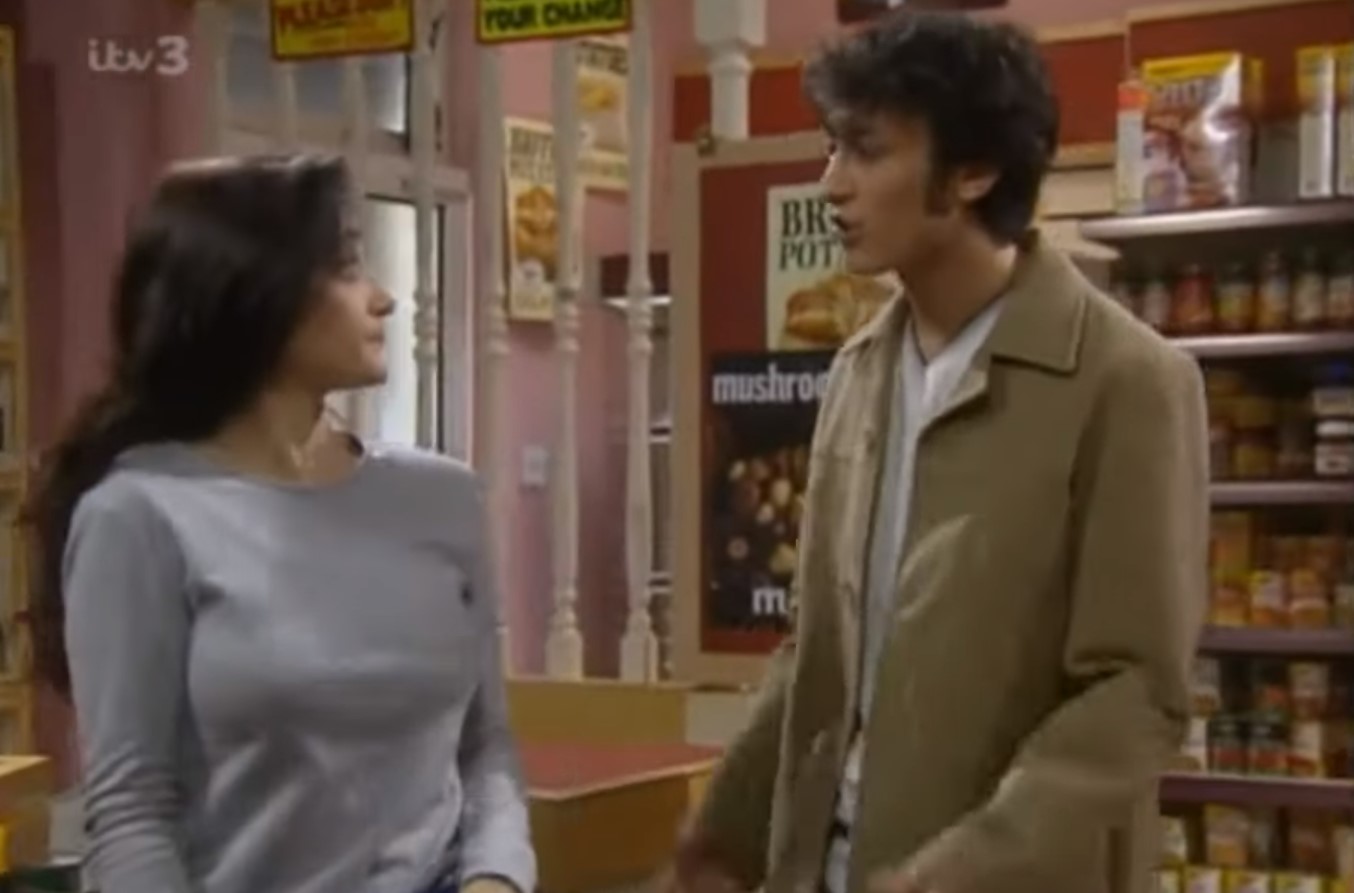 Coronation Street Nita and Vikram in the shop