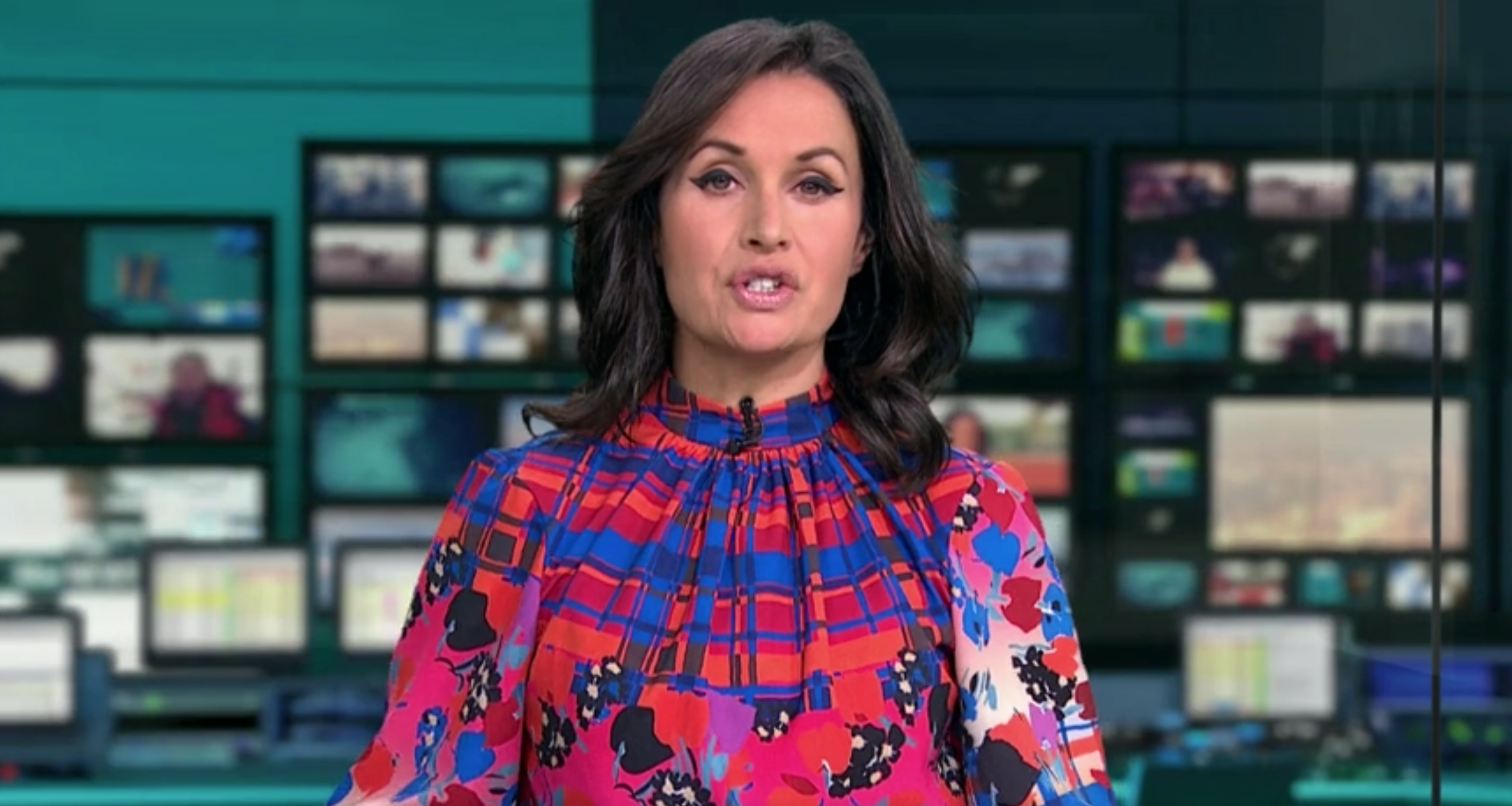 Newsreader on ITV during This Morning