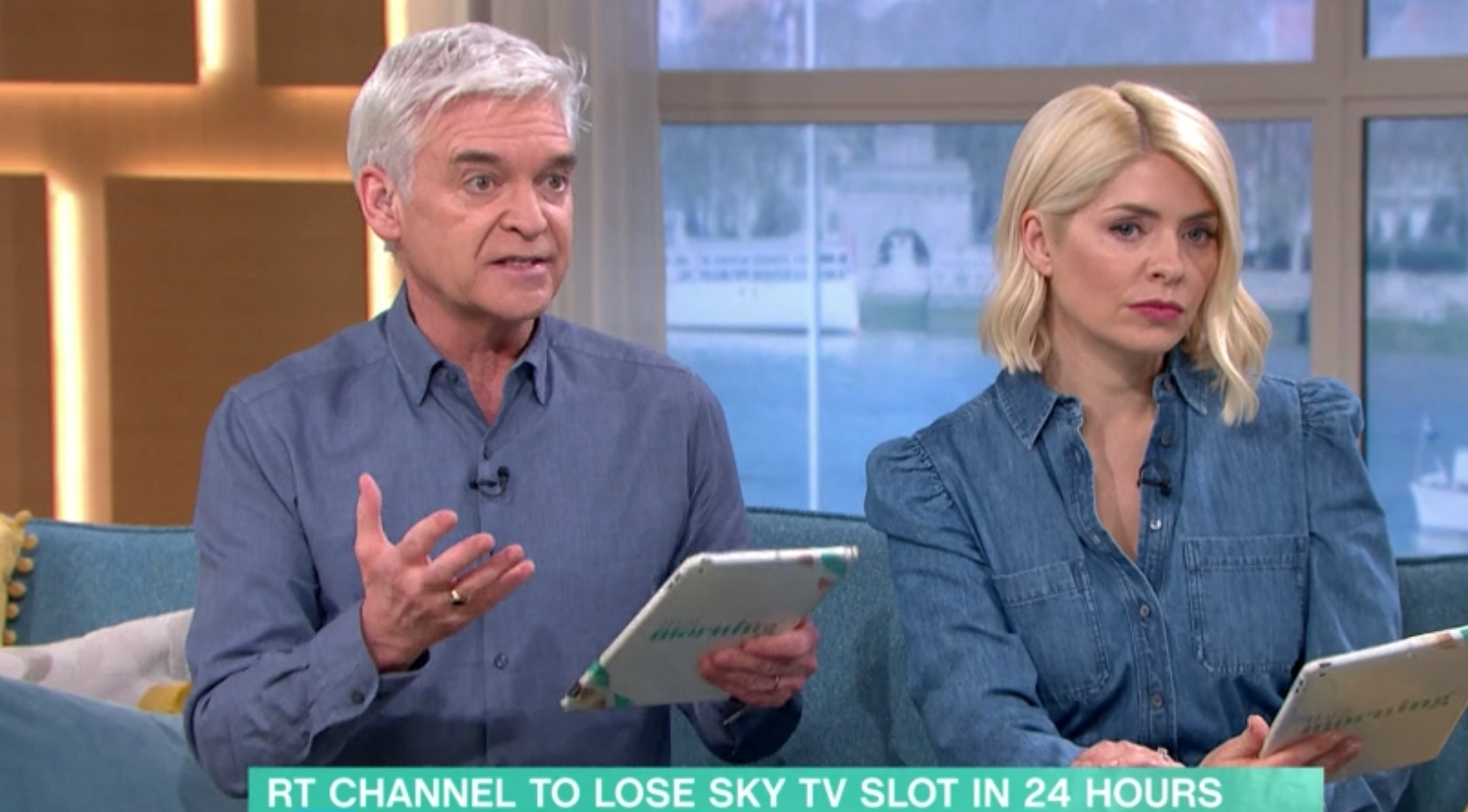 this morning on itv with Holly and Phil