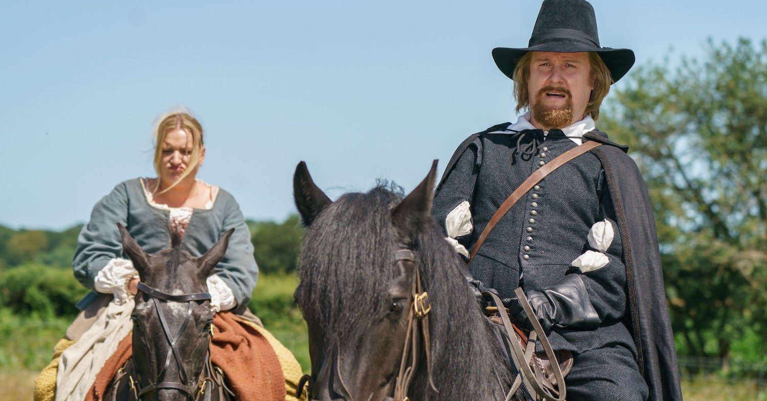 Tim Key and Daisy May Cooper in The Witchfinder