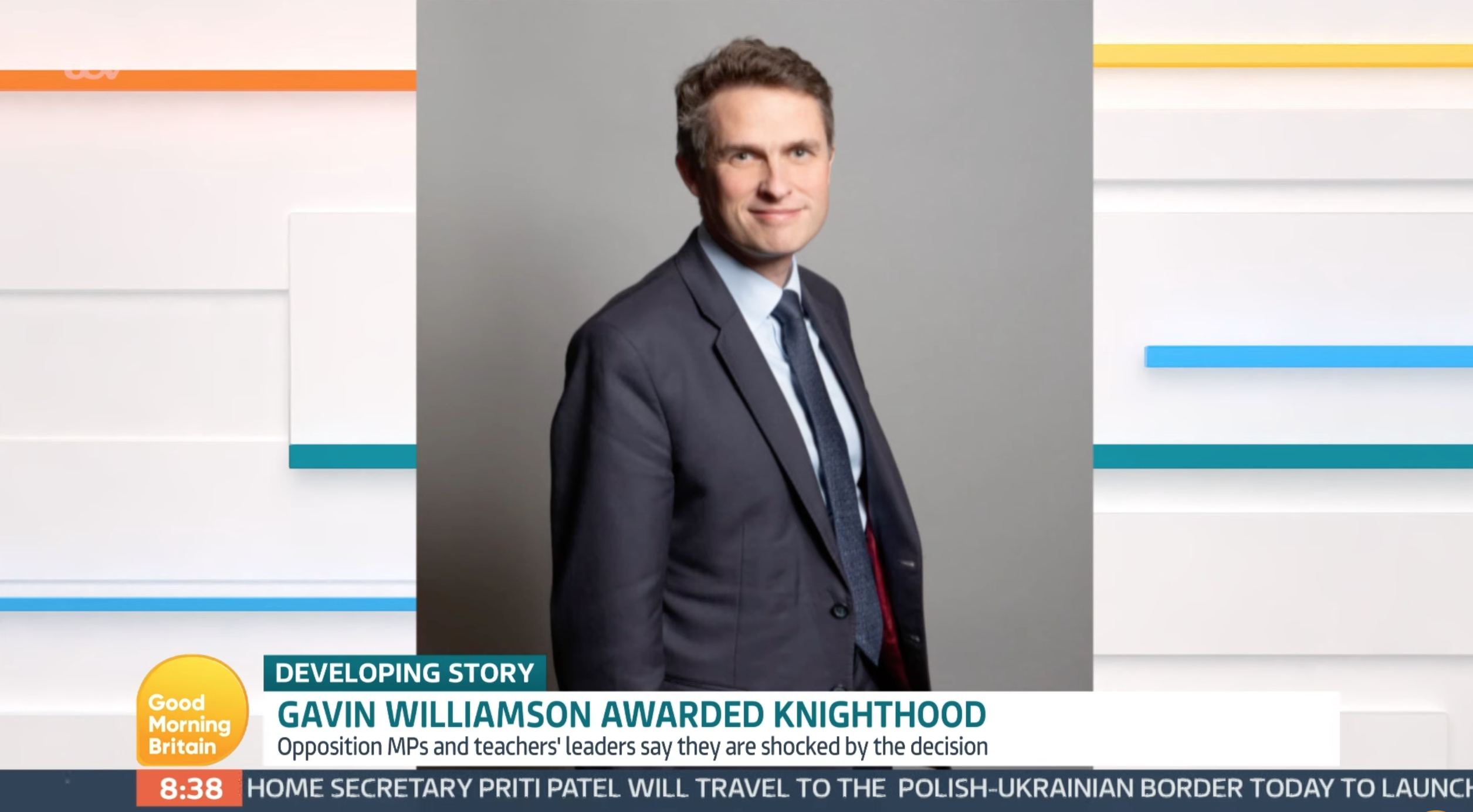 Gavin Williamson has been given a knighthood