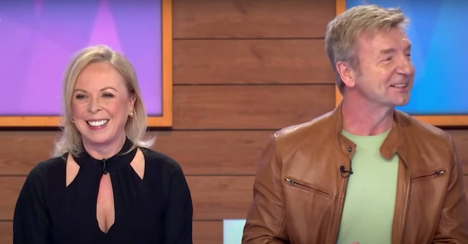 Jayne Torvill with fellow DOI judge and Olympic gold medallist Christopher Dean