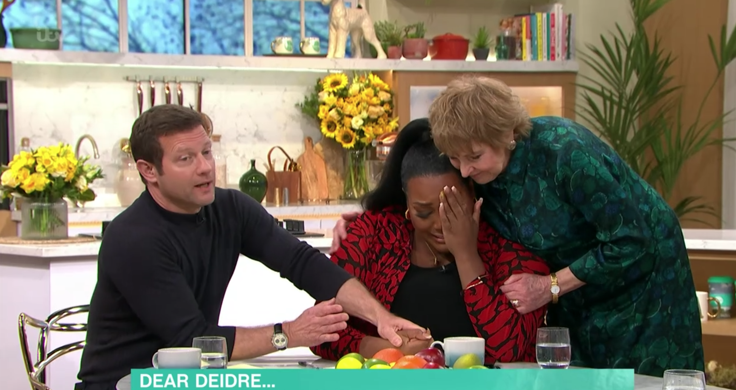 Alison Hammond with Dermot on This Morning