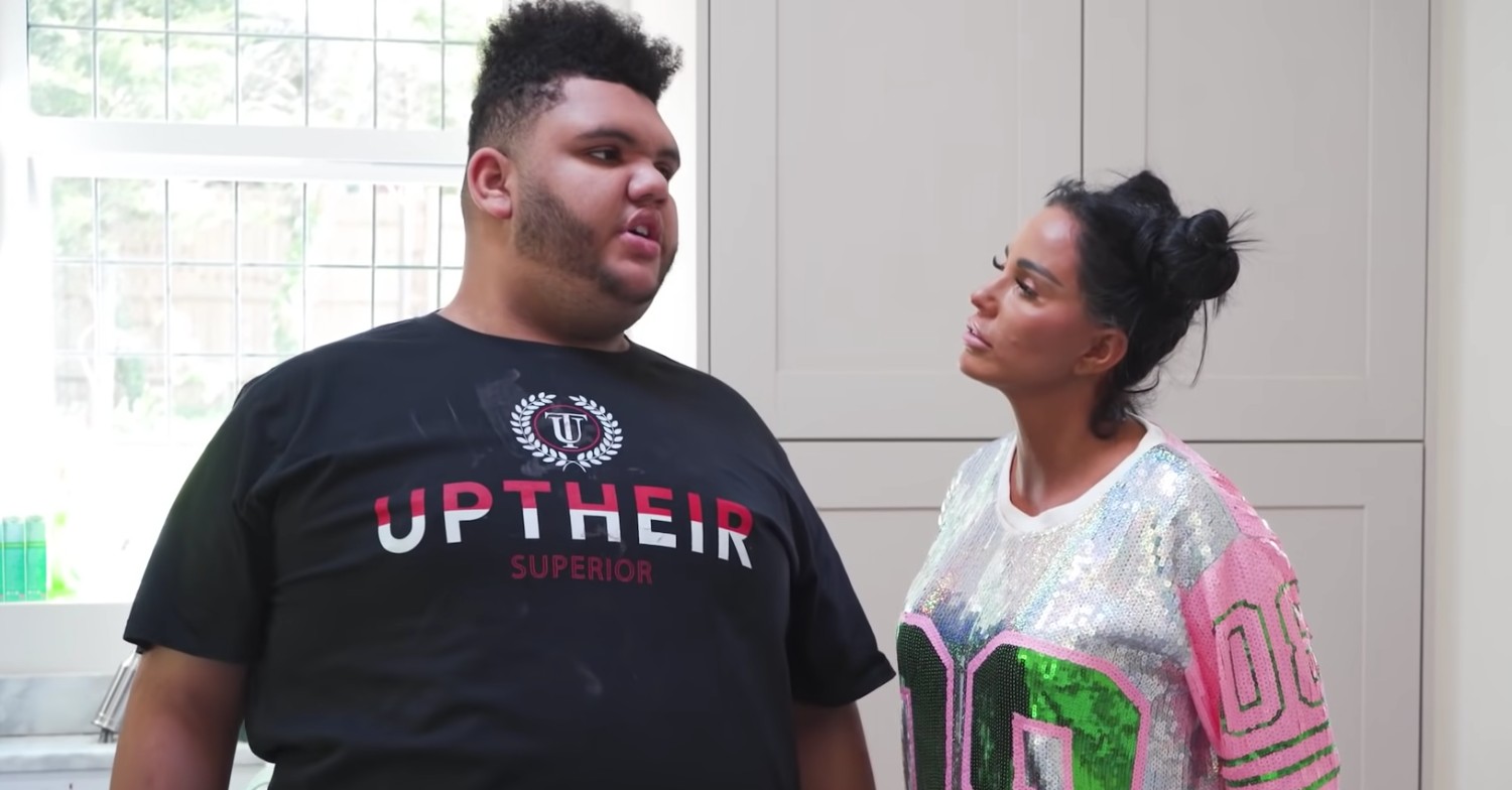 Katie Price and her son Harvey