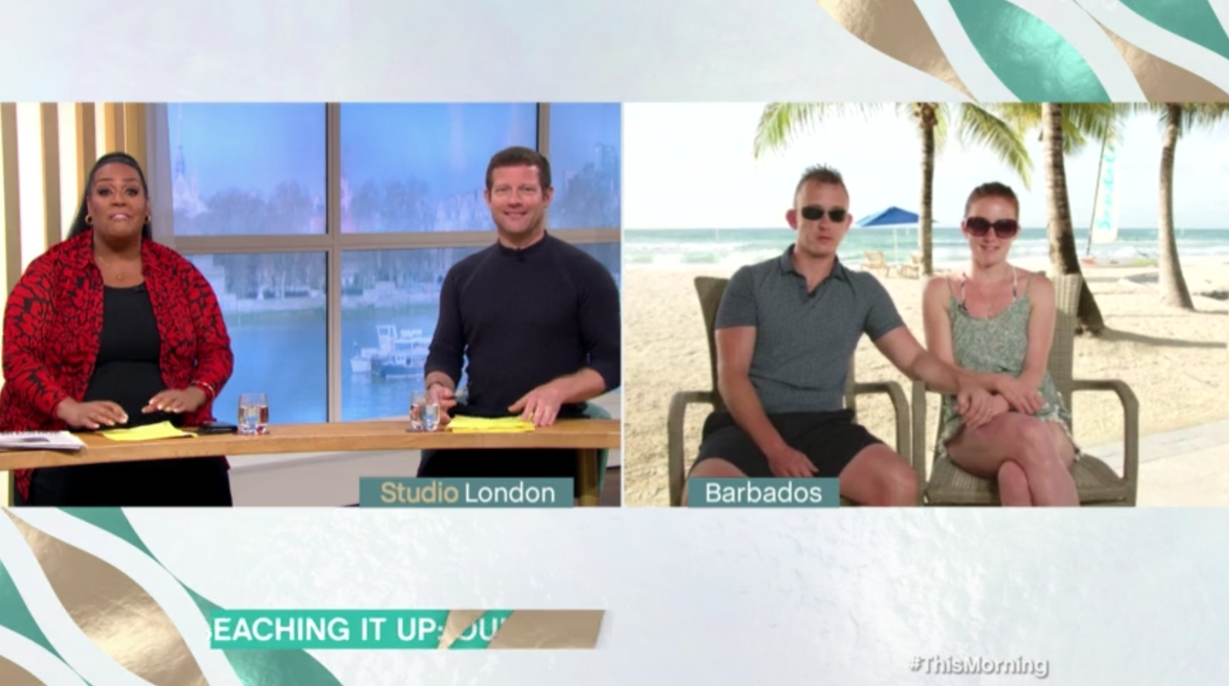 Couple on This Morning today on honeymoon