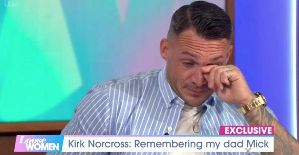 Kirk Norcross crying on Loose Women