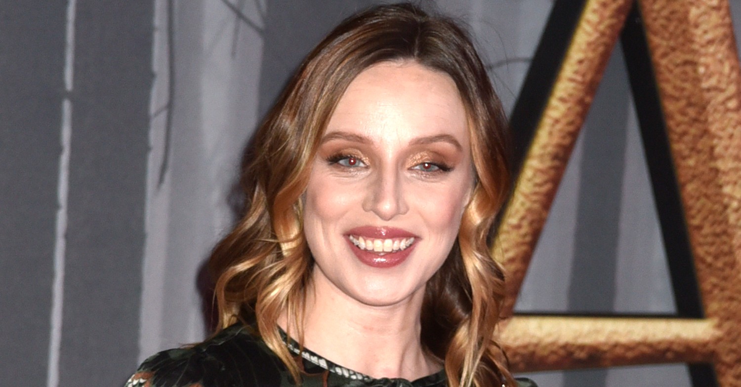 Emmerdale actress Anna Nightingale smiles on the red carpet