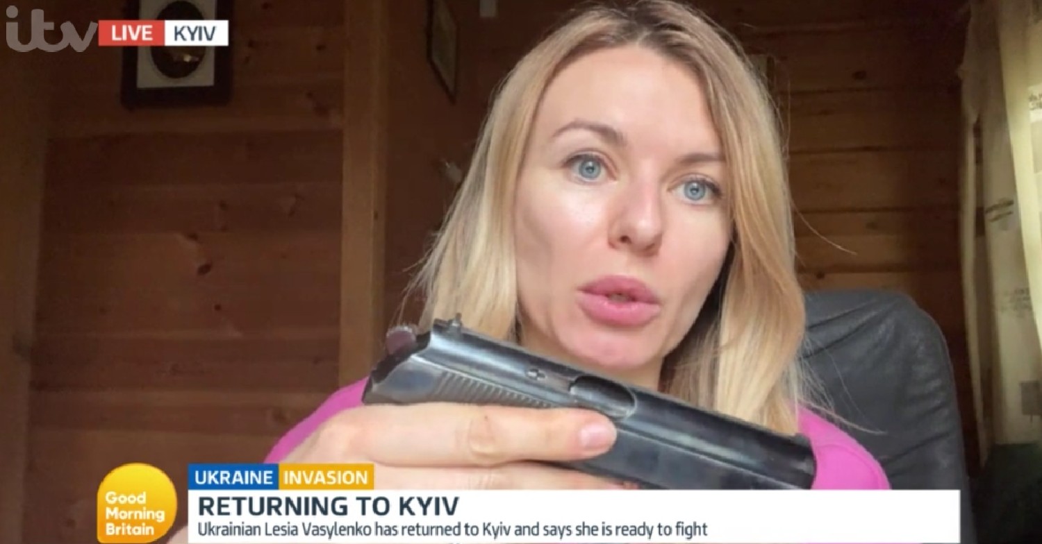 GMB host Richard Madeley speaking to Ukrainian MP Lesia Vasylenko