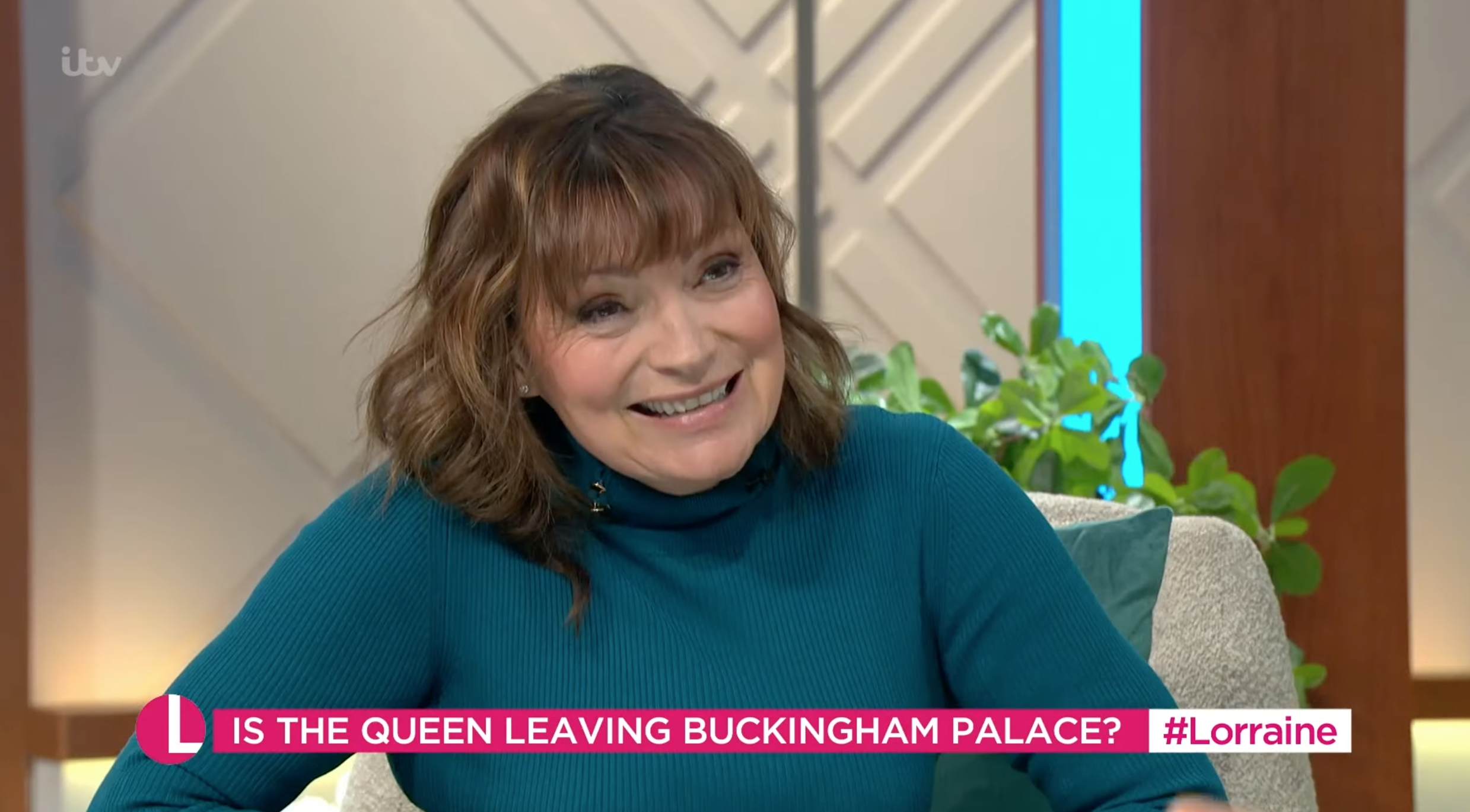 Lorraine Kelly on her show today