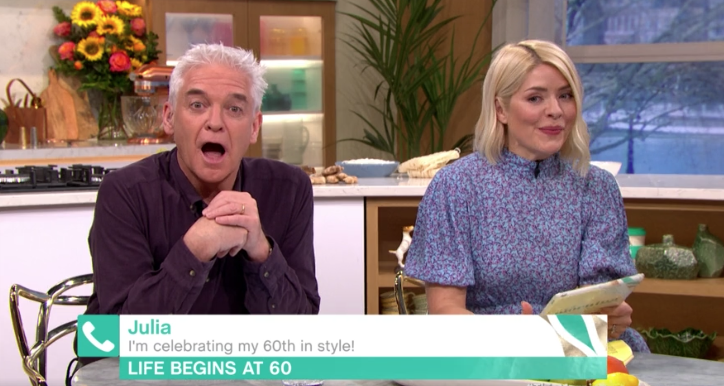 ITV this morning hosts holly and phil