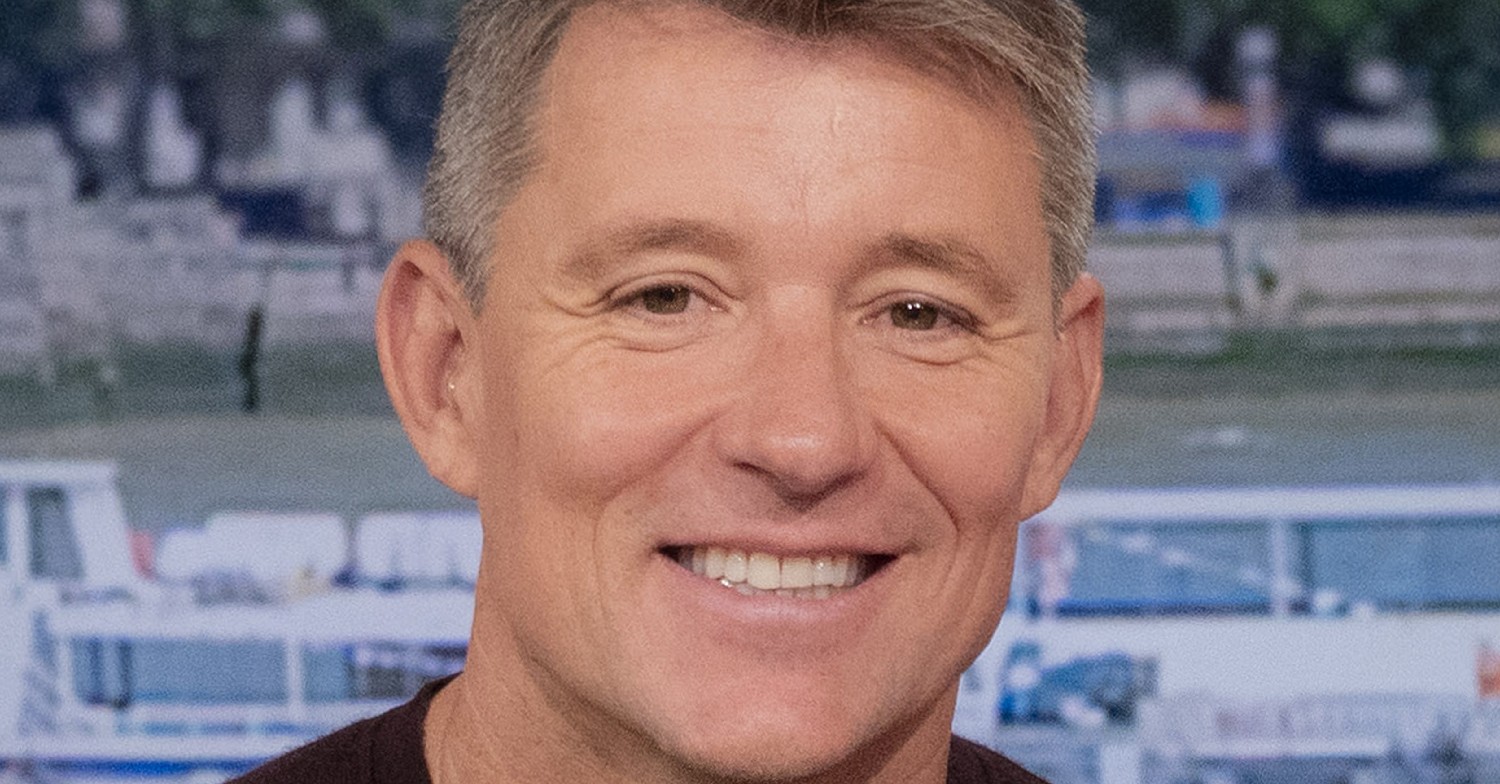 Ben Shephard smiling to camera