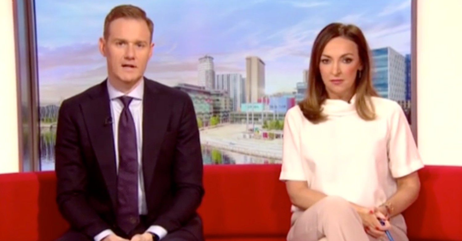Dan Walker with Sally Nugent on BBC Breakfast