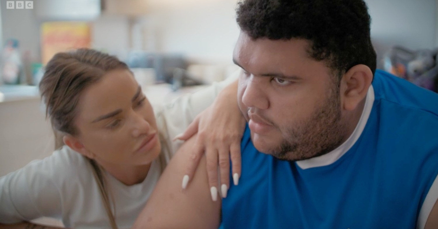 Katie Price and son Harvey on their BBC One documentary