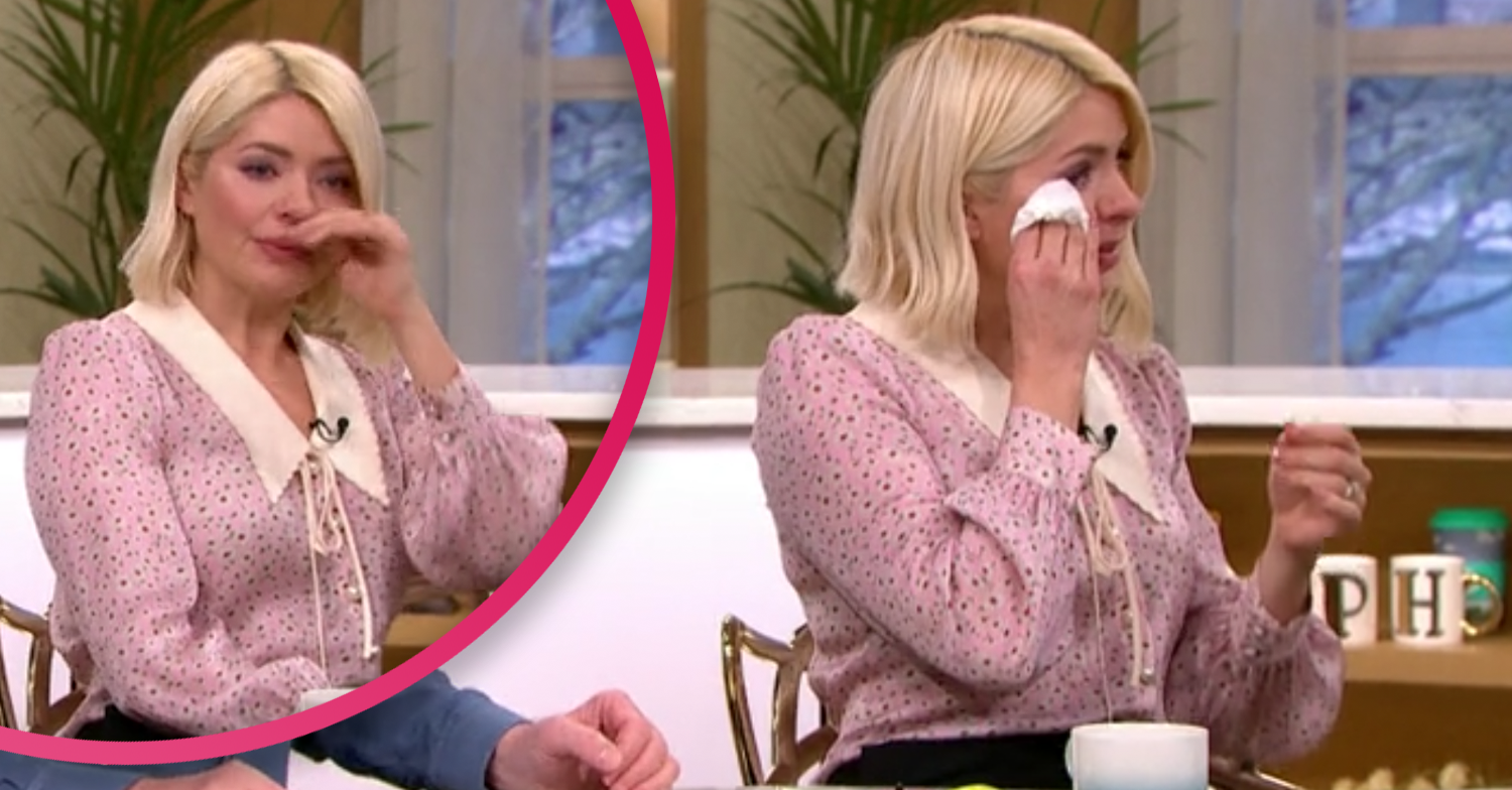 Holly Willoughby crying on This Morning