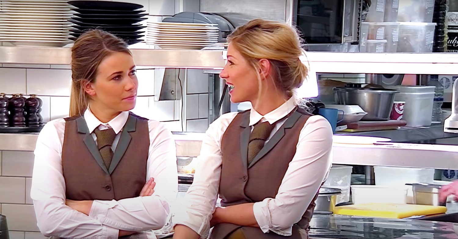 First Dates stars Laura and CiCi in the restaurant 