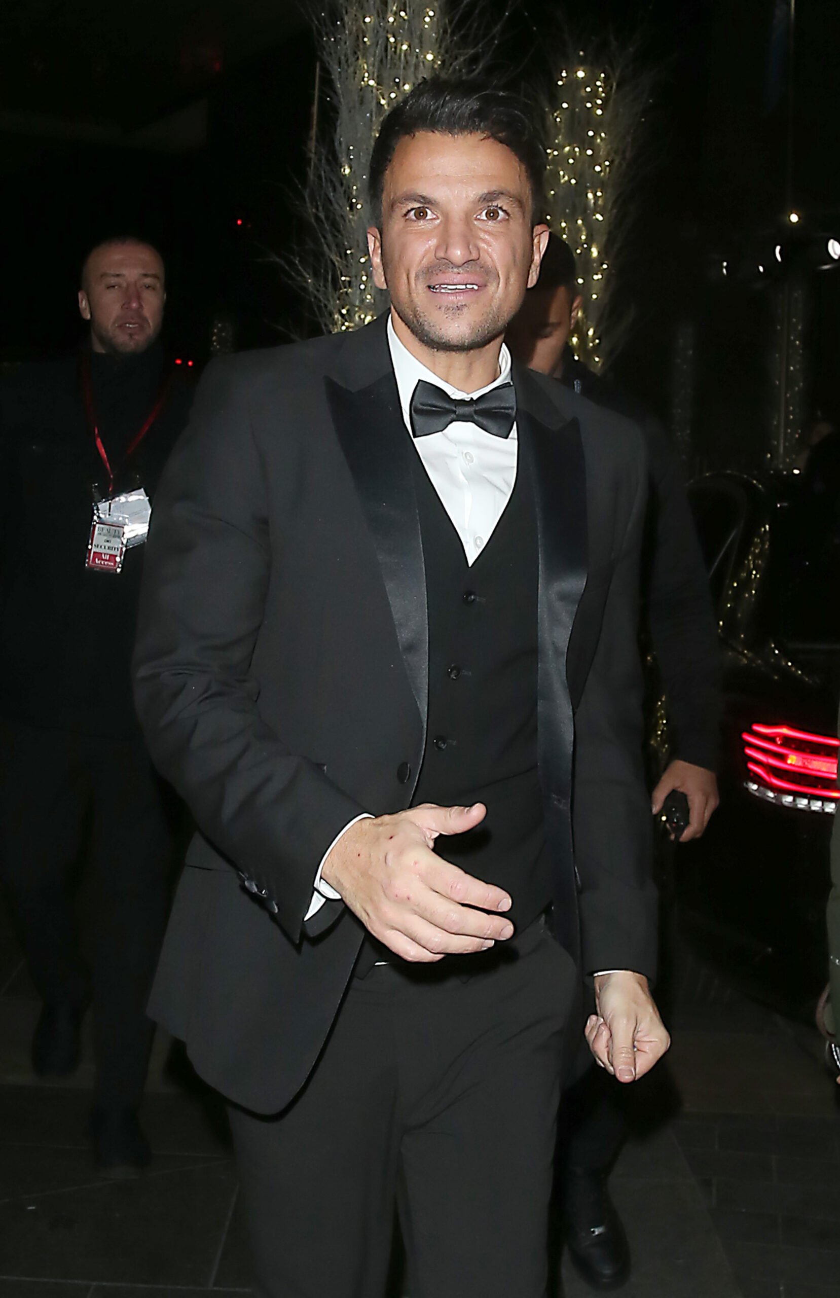 Peter Andre in a tuxedo 