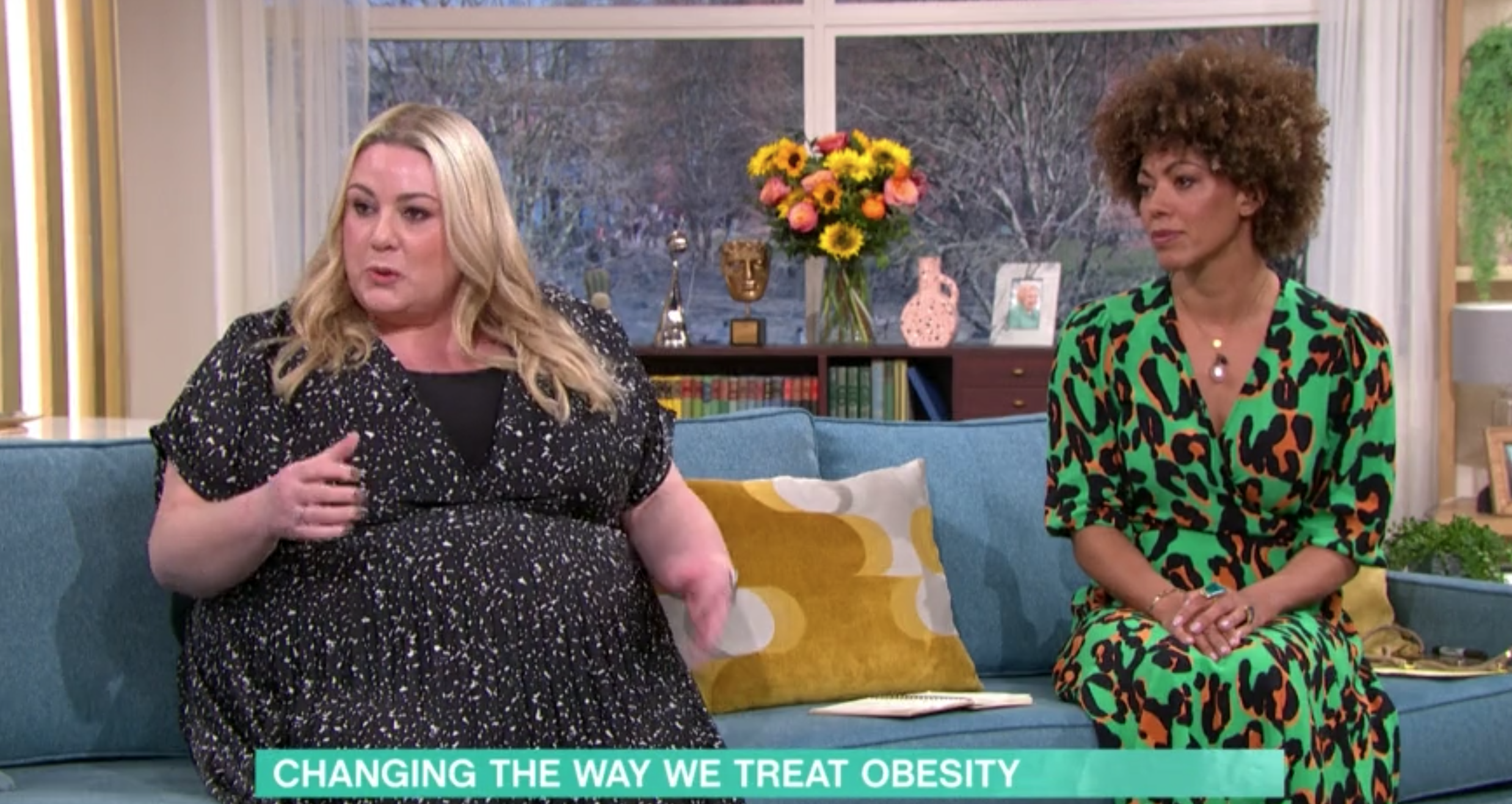 Dr Zoe and overweight woman on This Morning