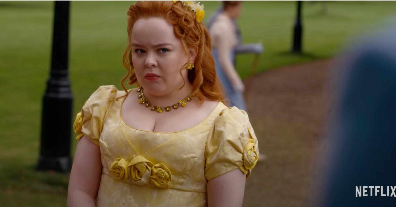Penelope Featherigton in the bridgerton series two trailer