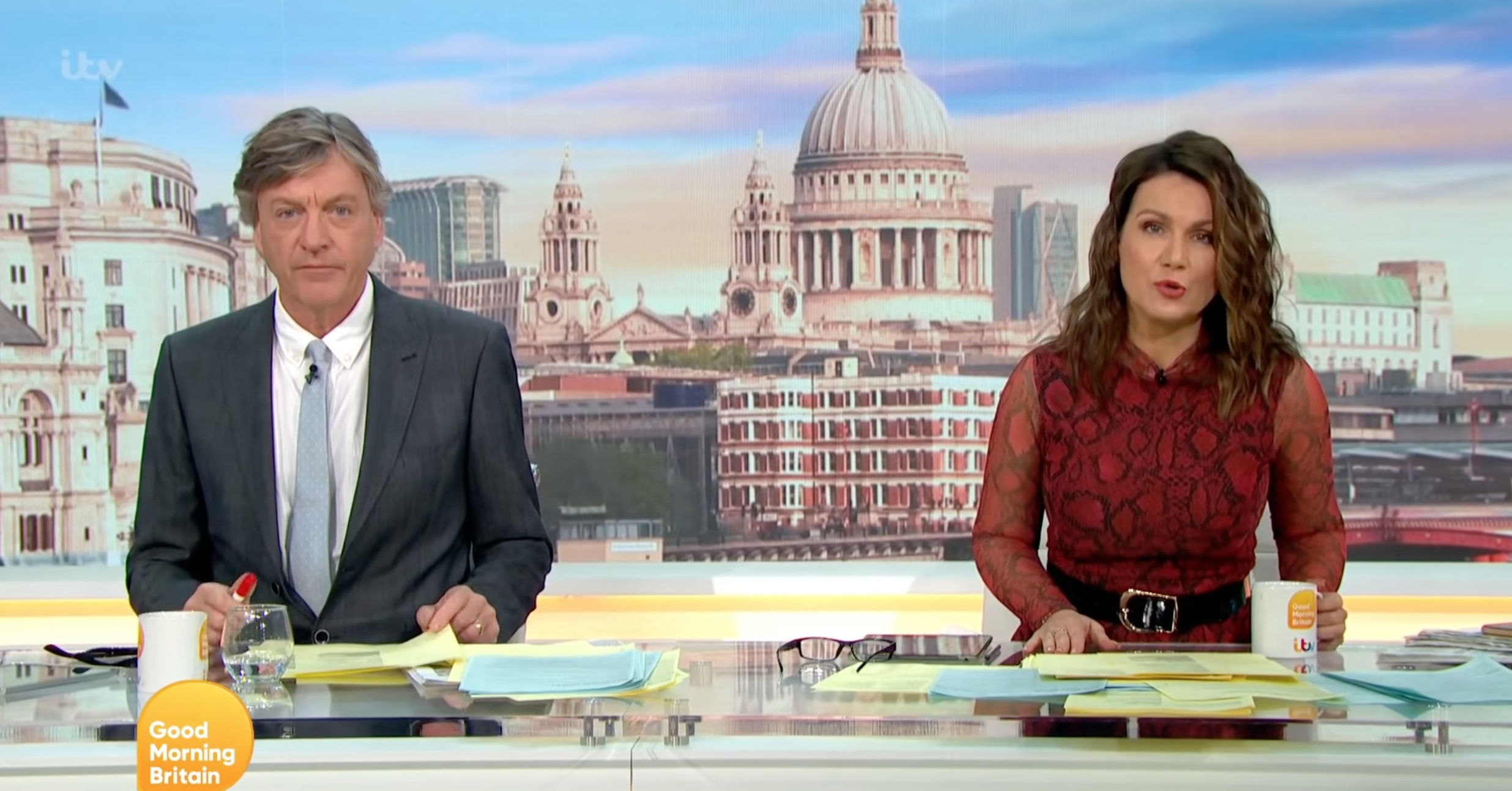 Good Morning Britain hosts Susanna Reid and Richard Madeley