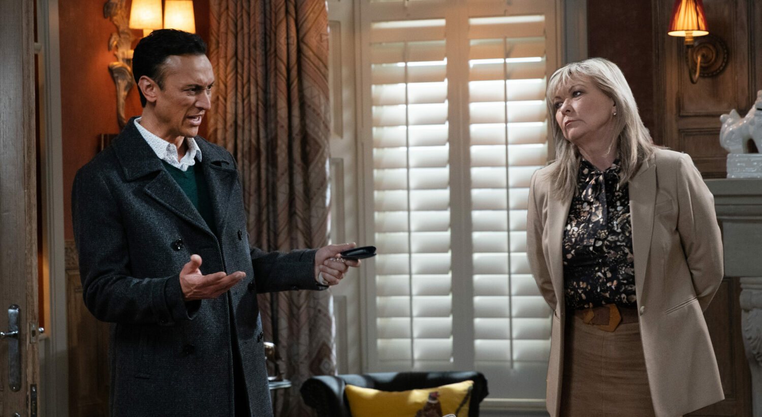 Emmerdale Jai is humiliated when Kim asks him to work a shift