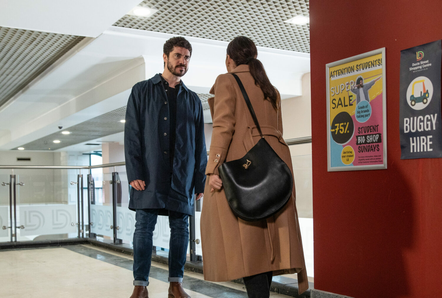 Corrie Angry Lydia slaps Adam then shoves him over the baclony