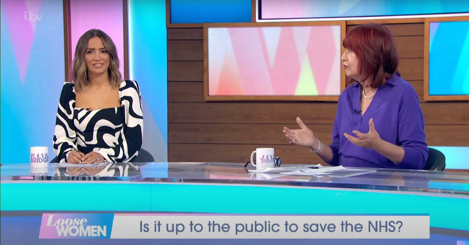 janet street porter frankie bridge loose women today