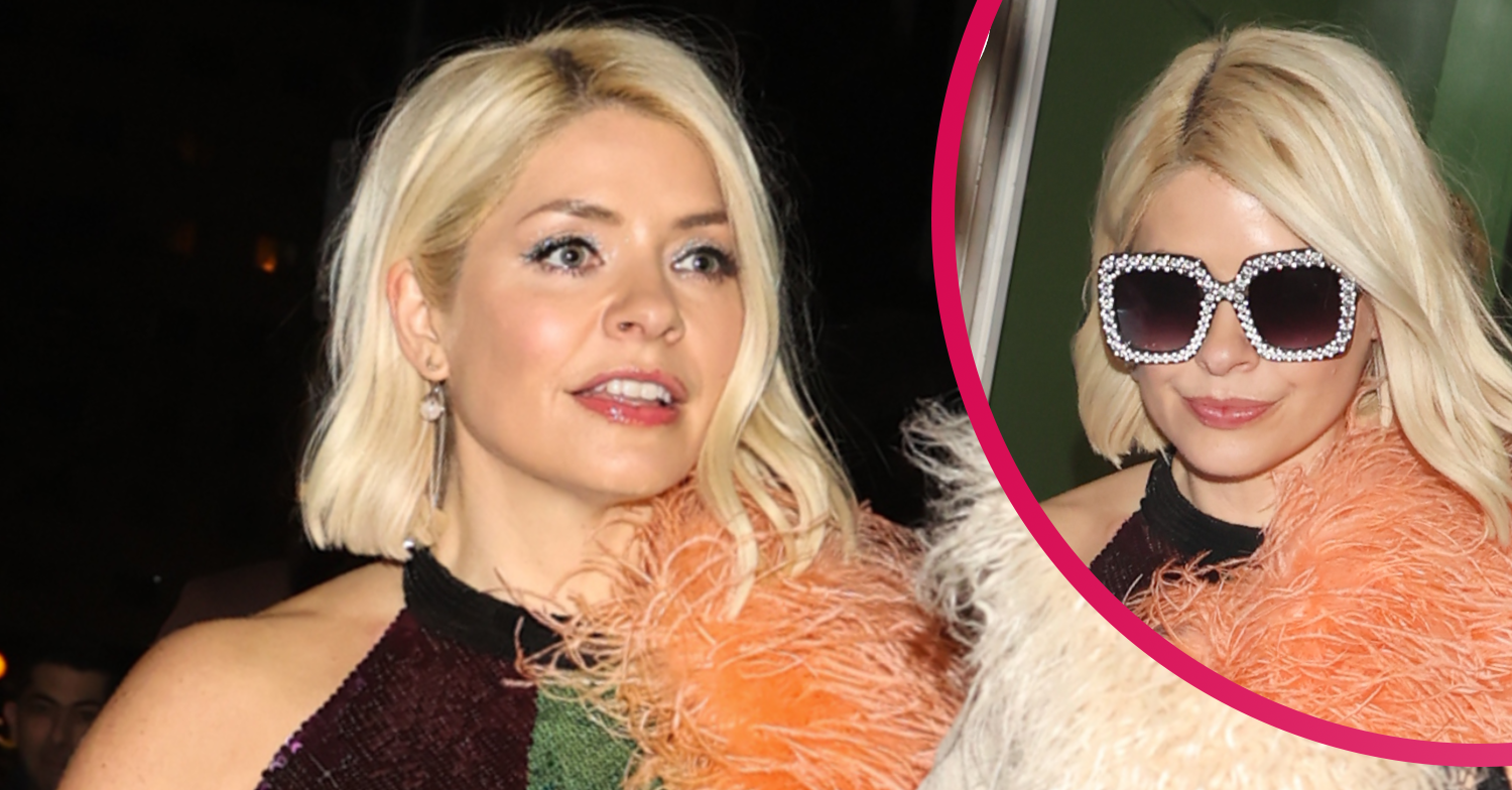 Holly Willoughby wows in sequin mini dress on night out with husband after ITV security chaos