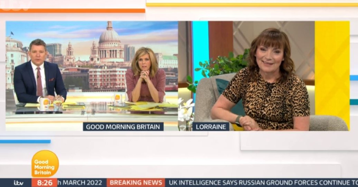 Lorraine Kelly on her show today