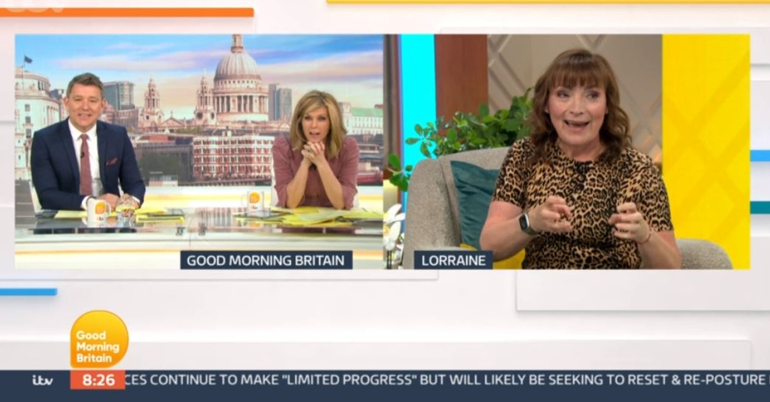 Lorraine Kelly on her show today