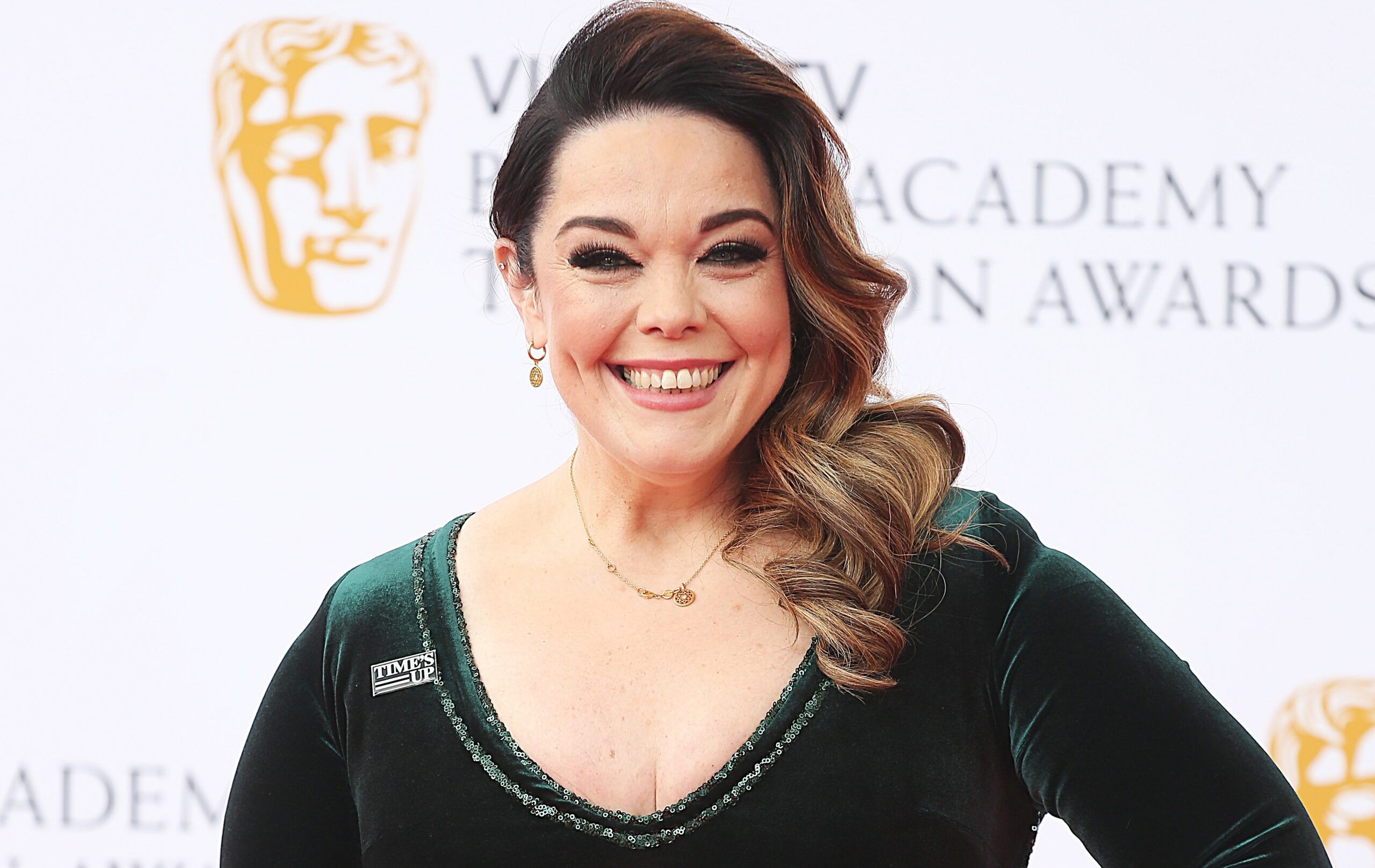 Lisa Riley at the BAFTAS in 2018
