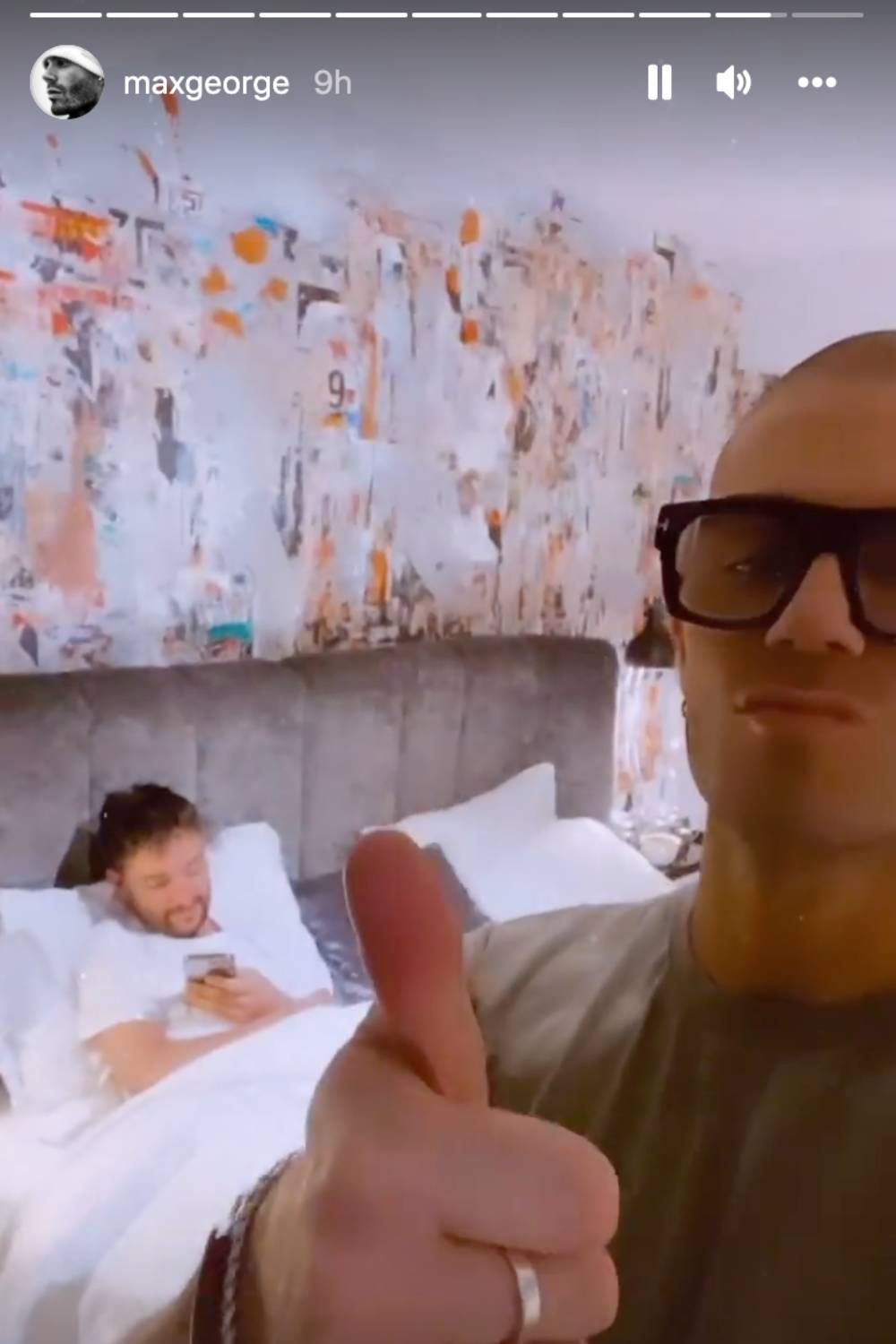 Tom joined Max in his hotel room for the Nottingham leg of The Wanted's tour