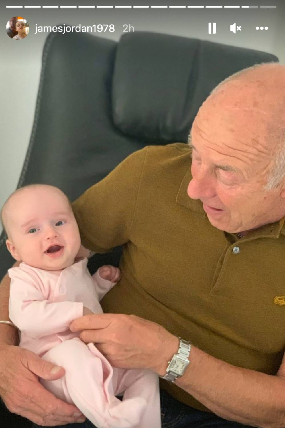 James shared several videos and images of Allan with Ella on Instagram