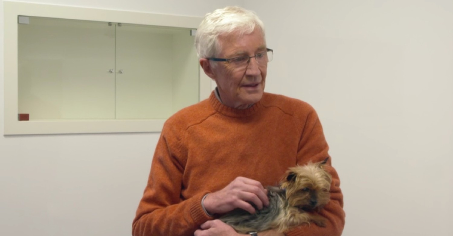 Paul O'Grady strokes as pooch on For the Love of Dogs