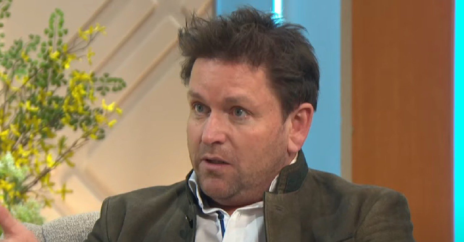 James Martin speaking on Lorraine