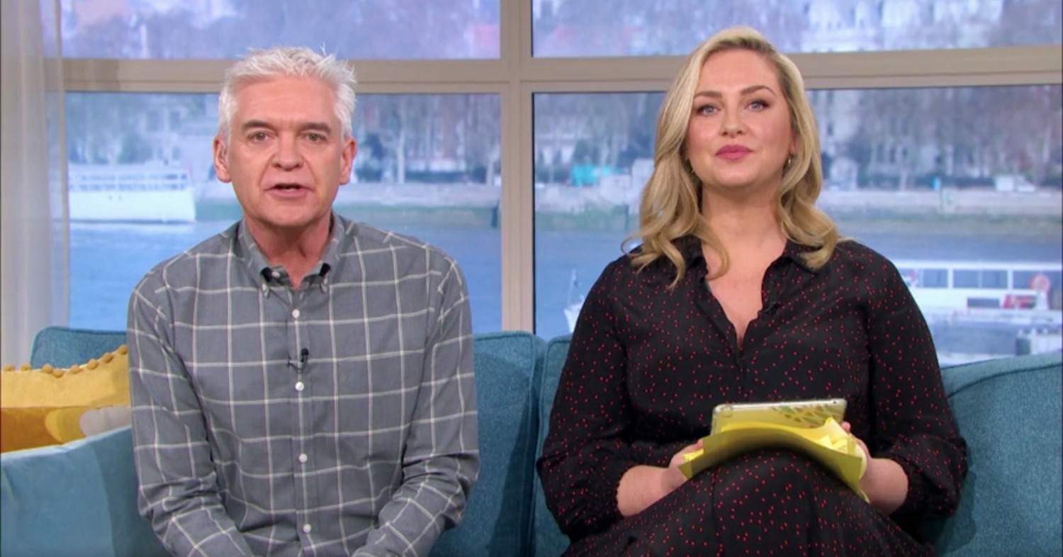 Josie Gibson and Philip Schofield hosting This Morning today