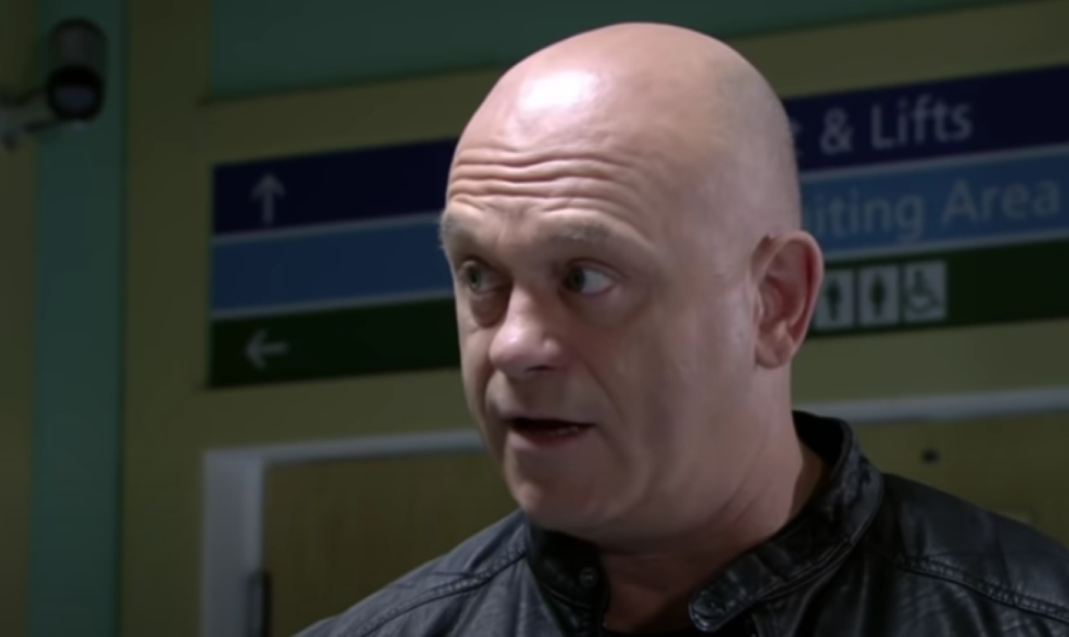 Grant Mitchell in hospital in EastEnders
