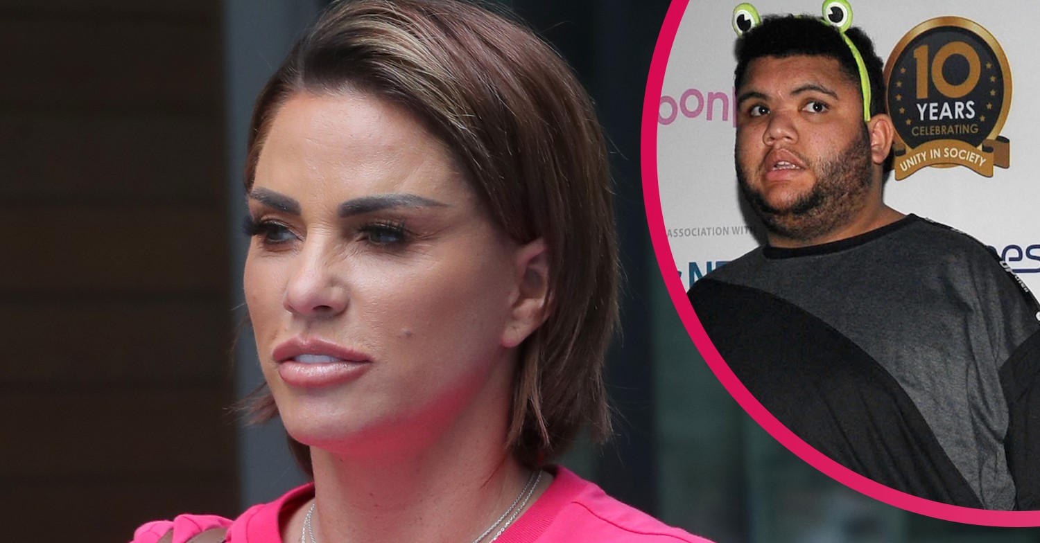 Katie Price and her son Harvey at an event